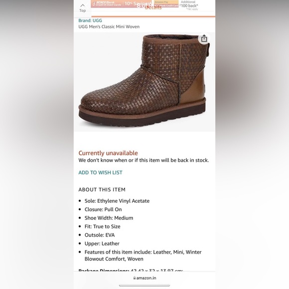 Ugg Boots men’s Size 9, women’s 10.5 - limited edition! - Picture 2 of 8